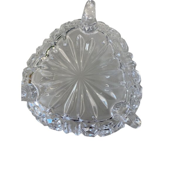 Vintage Crystal Footed Bowl Decorative Candy Bowl - Picture 5 of 9